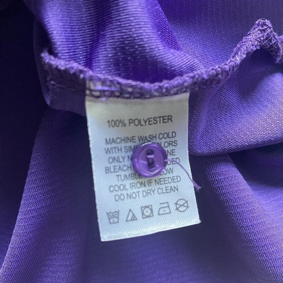 Maggie Lane Golf Polo Shirt Short Sleeve Button Closure Womens Size Small Purple - Picture 7 of 7